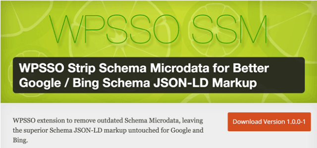 WPSSO Strip Schema Microdata для лучшей разметки Google / Bing Schema JSON-LD