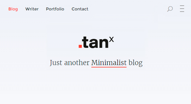 Tanx: красивая тема WordPress для блогов
