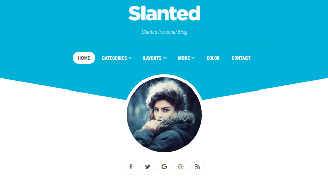 Slanted: красочная тема WordPress для ведения блога