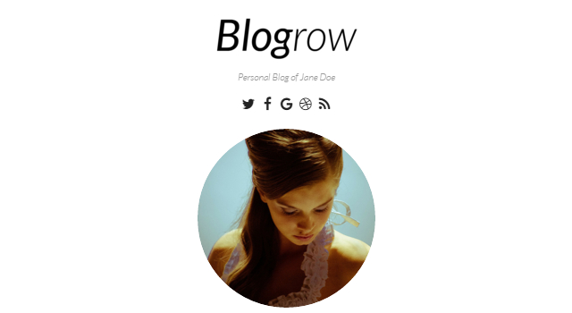 Blogrow: чистая и современная тема WordPress для личного блога