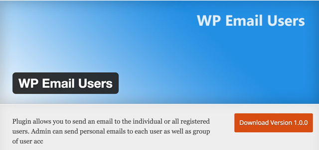 WP-Электронная почта-Пользователи