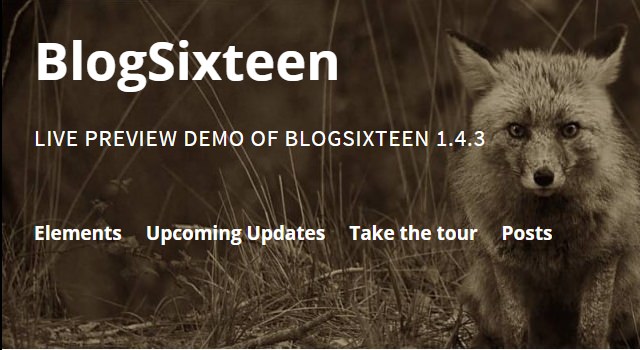BlogSixteen: бесплатная тема WordPress для блогов
