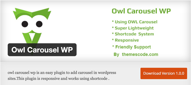 Бесплатные плагины WordPress: Owl-Carousel-WP
