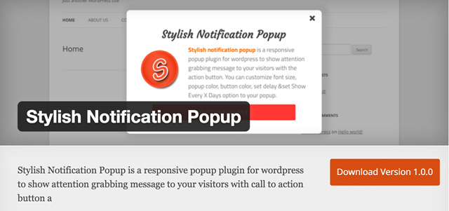 Бесплатные плагины WordPress: Stylish-Notification-Popup