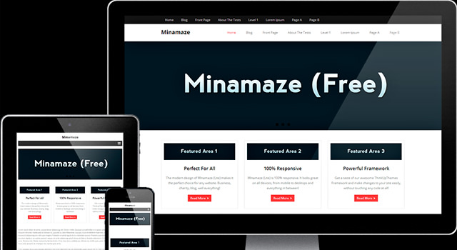 Minamaze: чистая многостраничная тема WordPress