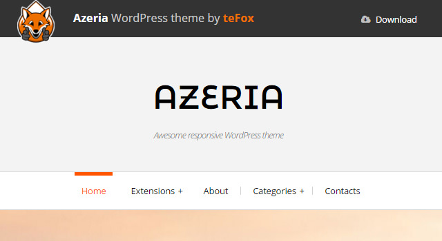 Azeria: полнофункциональная тема WordPress для ведения блога