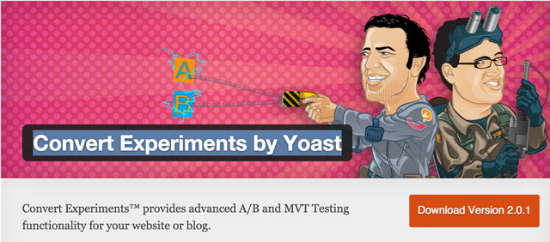 Плагин Convert Experiments для WordPress от Yoast