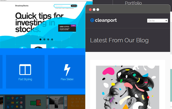 WordPress тема Cleanport lite