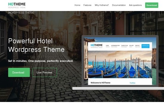 Hotheme: мощная тема WordPress для отелей