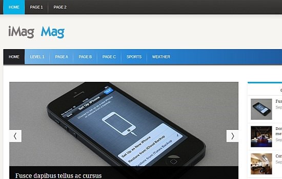 iMag Mag — адаптивная тема WordPress