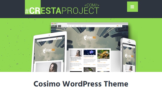 Cosimo: тема WordPress для блогов и портфолио