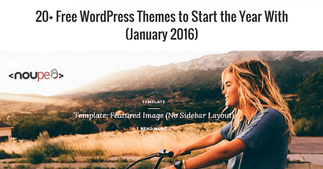 20+ бесплатных тем WordPress для начала года (январь 2016 г.)