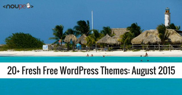 20+ свежих бесплатных тем WordPress: август 2015 г.