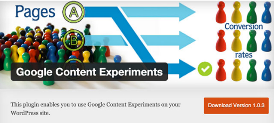 Плагин Google Content Experiment для WordPress