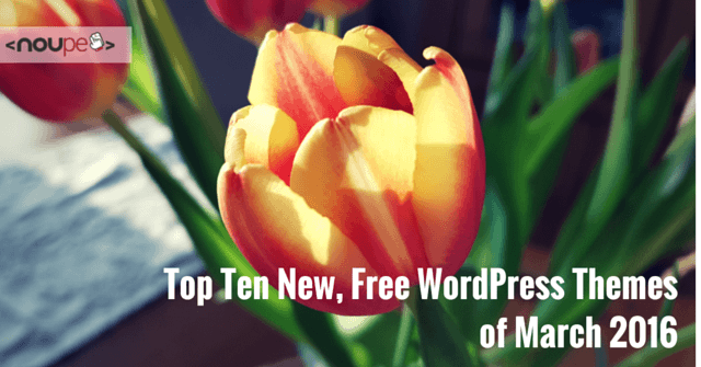 Десять лучших новых бесплатных тем WordPress за март 2016 года 