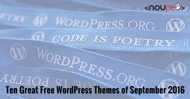 Десять отличных бесплатных тем WordPress сентября2022года