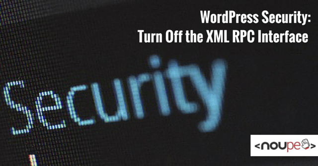 Отключить интерфейс XML-RPC