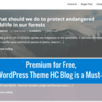 Премиум бесплатно, блог WordPress Theme HC обязателен