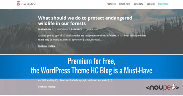 Премиум бесплатно, блог WordPress Theme HC обязателен